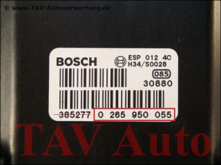 ABS/ESP Hydraulikblock VW 4B0614517G Bosch 0265225124 0265950055 (4B0614517J)