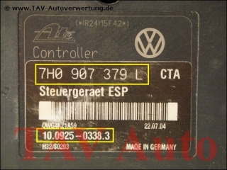 ABS/ESP Hydraulikblock VW T5 7H0614111L 7H0907379L Ate 10.0204-0307.4 10.0925-0338.3