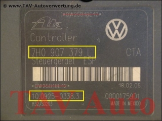ABS/ESP Hydraulic unit VW T5 7H0-614-111-L 7H0-907-379-L Ate 10020403074 10092503383