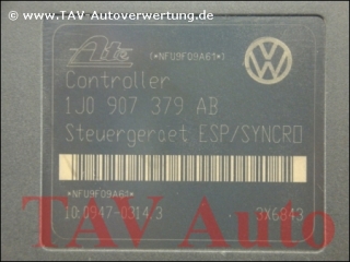 ABS/ESP/SYNCRO Hydraulikblock VW 1J0614517B 1J0907379AB Ate 10.0204-0230.4 10.0947-0314.3