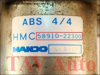 ABS Hydraulic module Hyundai Accent HMC 5891022300 ABS 4/4 Mando