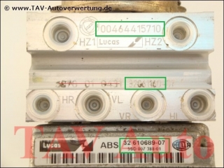 ABS Hydraulic unit 00464415710 Lucas 32-610689-07 Hella 5SD-007-388-01 Fiat Marea