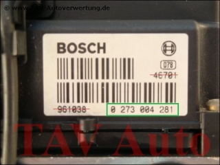ABS Hydraulikblock Audi VW 8E0614111AB Bosch 0265216559 0273004281