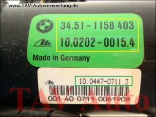 ABS Hydroaggregat BMW 34.51-1158403 Ate 10.0202-0015.4 10.0447-0711.3 10.0202-0034.3