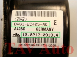 ABS Hydraulikblock BV61-2C405-AK 10.0212-0919.4 10.0961-0153.3 Ford Focus C-Max