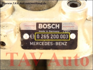 ABS Hydraulikblock Bosch 0265200003 Mercedes-Benz A 0014312612