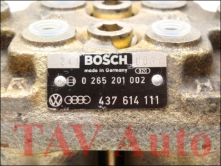 ABS Hydraulic unit Bosch 0-265-201-002 437-614-111 Audi 100 200