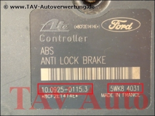 ABS Hydraulic unit Ford 2M512M110EC Ate 10020403774 10092501153 5WK8-4031