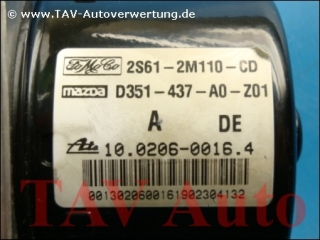 ABS Hydraulik-Aggregat Ford 2S61-2M110-CD Mazda D351-437-A0-Z01 Ate 10.0206-0016.4 10.0960-0100.3