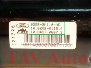 ABS Hydraulik-Aggregat Ford 95GB2M110AD 95GB2C013AC Ate 10.0202-0112.4 10.0457-0807.3 10.0945-0102.3
