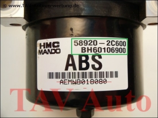 ABS Hydraulic unit Hyundai HMC 589202C600 Mando BH60106900 5WY7417A 692AAF1F1454611-E7