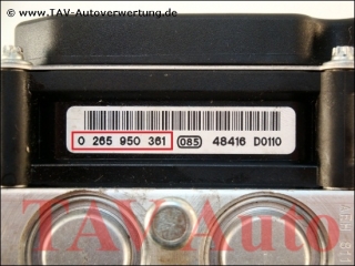 ABS Hydraulic unit Smart A 454-420-01-75 Mitsubishi MR-977096 Bosch 0-265-234-120 0-265-950-361