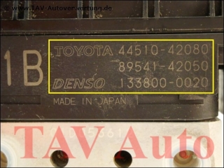 ABS Hydraulikblock Toyota RAV-4 44510-42080 89541-42050 Denso 133800-0020 4405042060