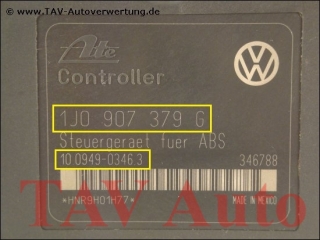 ABS Hydraulikblock VW 1J0614117C 1J0907379G Ate 10.0204-0142.4 10.0949-0346.3