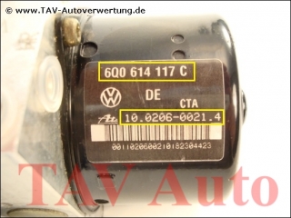 ABS Hydraulic unit VW 6Q0-614-117-C 6Q0-907-379-E Ate 10020600214 10096003223