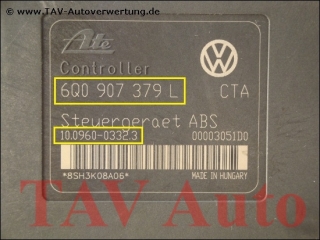 ABS Hydraulikblock VW 6Q0614117H 6Q0907379L Ate 10.0206-0071.4 10.0960-0332.3