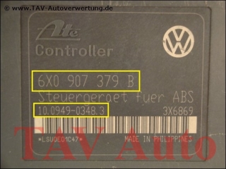 ABS Hydraulikblock VW 6X0614117 6X0907379B Ate 10.0204-0190.4 10.0949-0348.3