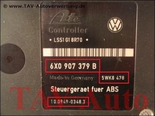 ABS Hydraulic unit VW 6X0-614-117 6X0-907-379-B Ate 10020403704 10094903483 5WK8-478