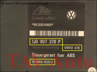ABS Hydraulic unit VW 7M3-614-111-H 1J0-907-379-P YM212L580BB Ate 10020402094 10094903313 5WK8-476
