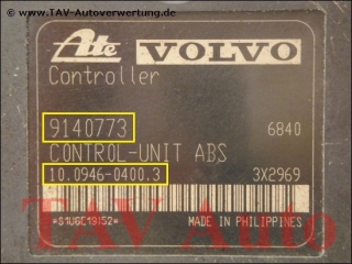 ABS Hydraulikblock Volvo 9140254 9140773 Ate 10.0204-0015.4 10.0946-0400.3