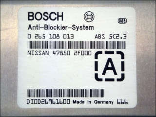 ABS Control unit Bosch 0-265-108-013 478502F000 [A] Nissan Primera