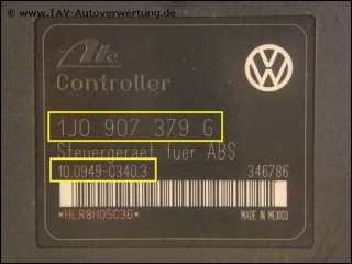 ABS Steuergeraet VW 1J0907379G 1J0907375N