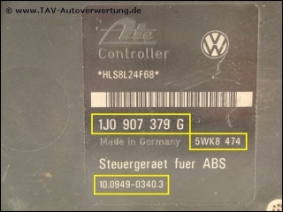 ABS Steuergeraet VW 1J0907379G 1J0907375N