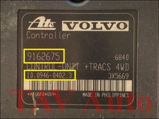 ABS/TRACS Hydraulikblock Volvo 9157654 A 9162675 Ate 10.0204-0054.4 10.0946-0402.3