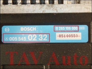 ABS/ASR Control unit Mercedes A 005-545-02-32 Bosch 0-265-106-000