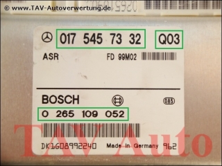 ASR Control unit Mercedes A 017-545-73-32 Q03 Bosch 0-265-109-052