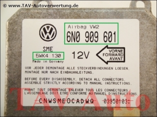 Airbag VW2 Steuergeraet VW 6N0909601 Siemens 5WK4130