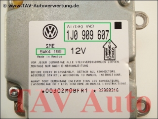 Airbag VW3 Steuergeraet VW 1J0909607 Siemens 5WK4199