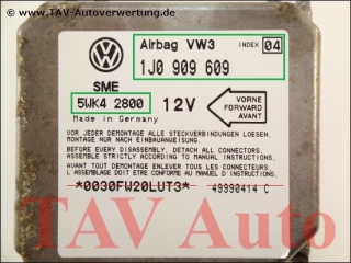 Airbag VW3 Steuergeraet VW 1J0909609 Siemens 5WK42800 Index 04