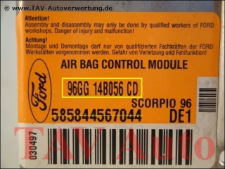 Airbag Steuergeraet 96GG-14B056-CD DE1 1025460 Ford Scorpio 96