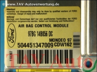 Airbag Steuergeraet 97BG-14B056-DC CDW162 1042067 Ford Mondeo 97