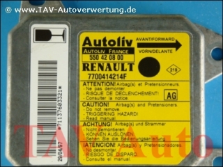 Airbag Steuergeraet 7700414214F AG Autoliv 550420800 Renault Clio