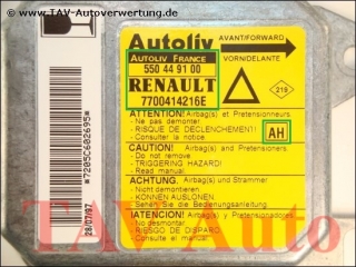 Airbag Steuergeraet 7700414216E AH Autoliv 550449100 Renault Laguna