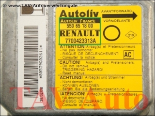 Air Bag control unit 7700-423-313-A Autoliv 550-65-18-00 AC Renault Twingo