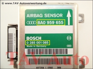 Airbag Steuergeraet Audi 8A0959655 Bosch 0285001085