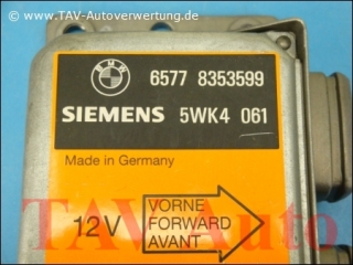 Airbag Steuergeraet BMW 65778353599 Siemens 5WK4061