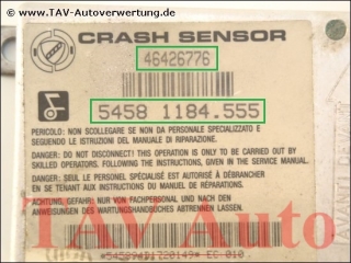 Airbag Steuergeraet Fiat 46426776 Becker 5458 1184.555