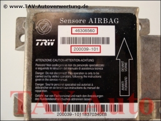 Airbag Steuergeraet Fiat Coupe 46306560 TRW 200039-101