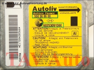 Airbag Steuergeraet Renault 6025309159-E Autoliv 550568600 AI