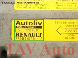 Air Bag control unit Renault 7700-410-991-C Autoliv 550-32-07-00