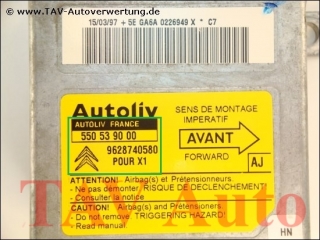 Airbag Steuergeraet 9628740580 Autoliv 550539000 X1 AJ Citroen Xantia