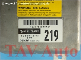 Airbag Steuergeraet Daihatsu 89170-97219 Denso 152300-4761 219 Cuore
