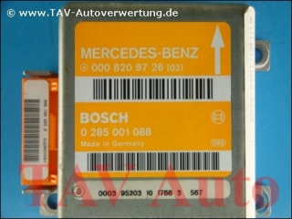 Airbag Steuergeraet Mercedes A 0008209726[02] Bosch 0285001088