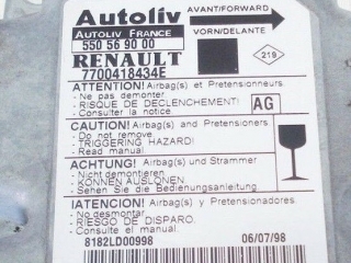 Air Bag control unit 7700-418-434-E Autoliv 550-56-90-00 AG Renault Mgane Scnic
