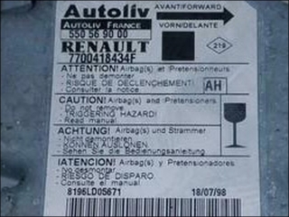 Air Bag control unit 7700-418-434-F Autoliv 550-56-90-00 AH Renault Mgane Scnic