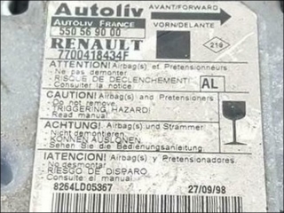 Air Bag control unit 7700-418-434-F Autoliv 550-56-90-00 AL Renault Mgane Scnic